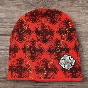 Pugs Gear Red & Black Y2K Beanie – One Size